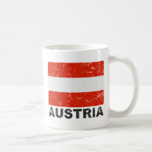 Austria Vintage Flag Mug