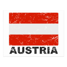 Austria Vintage Flag Postcards