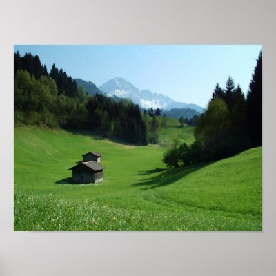 Austrian Alps Print by captainifr
