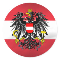 Austrian Flag & Coat of Arms Stickers