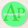 Austrian Pinscher Monogram Coasters