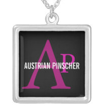 Austrian Pinscher Monogram Jewelry