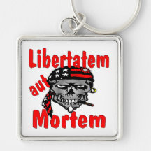 Aut Mortem de Libertatem del cráneo (latino para l Llavero