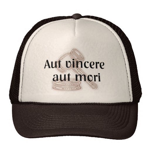 Aut Vincere Aut Mori. Lawyer Hat with Latin Phrase Zazzle