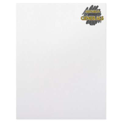 Autauga Academy Generals - Prattville, AL Custom Letterhead by ShowSchoolSpirit