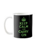 Authenic Keep Calm And Carry On Green. Best Price Mugs