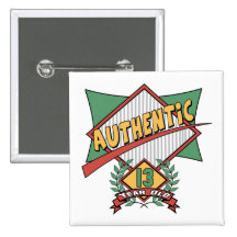 Authentic 13th Birthday Gifts Buttons