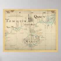 Authentic 1690 Pirate Map Print