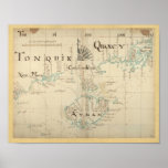 Authentic 1690 Pirate Map Print