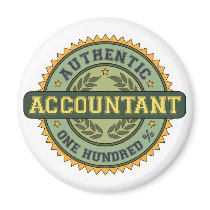 Authentic Accountant Magnets