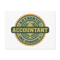 Authentic Accountant Postcards