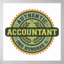Authentic Accountant Posters