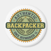 Authentic Backpacker Magnets