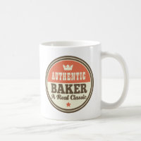 Authentic Baker Vintage Gift Idea Classic White Coffee Mug