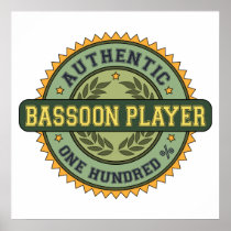 Authentic Bassoon Player Print