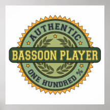 Authentic Bassoon Player Print