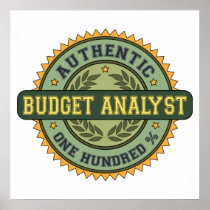 Authentic Budget Analyst Print
