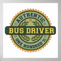 Authentic Bus Driver Poster