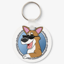 Authentic Cool Pembroke Welsh Corgi Keychain by MenagerieMayhem Authentic Cool Pembroke Welsh Corgi Keychain