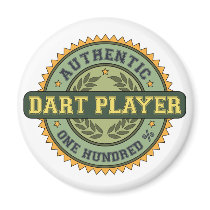 Authentic Dart Player Fridge Magnets