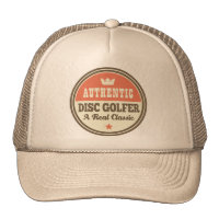Authentic Disc Golfer Vintage Gift Idea Trucker Hat