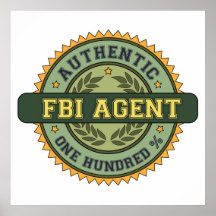 Authentic FBI Agent Print