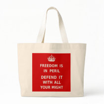 Authentic Freedom Is In Peril Original Red Bag