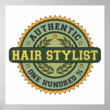 Authentic Hair Stylist Print