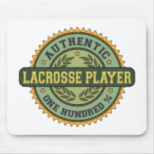 Authentic Lacrosse Player Mouse Pad