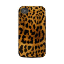Authentic Leopard Fur Texture Tough Iphone 4 Cases