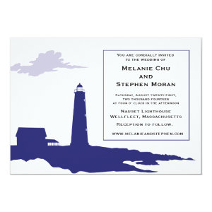 Authentic Lighthouse Wedding Invitation 5