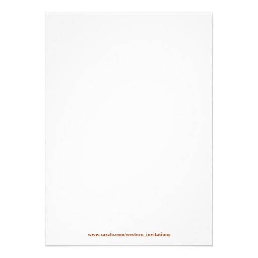 Authentic Old Western BBQ Invitation