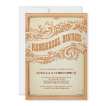 Authentic Old Western Rehearsal Dinner Invitation