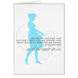 Authentic Path: Woman Silhouette Greeting Card