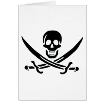 Authentic Pirate Flag of Jack Rackam Cards