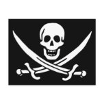 Authentic Pirate Flag of Jack Rackam Postcards