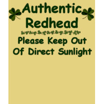 Authentic Redhead t-shirts by irishcountry Authentic Redhead t-shirts