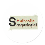Authentic Sasqualogist Round Sticker