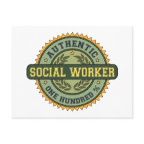 Authentic Social Worker postcards by 1000suns Authentic Social Worker postcards