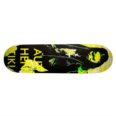 AUTHENTIK! SKATE TEAM GREEN SWAGGA DAGGA GRINDIN SKATEBOARD DECKS by sufferahsmusic