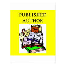AUTHOR and writer Post Card