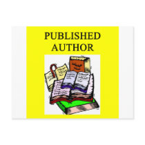 AUTHOR and writer Postcards