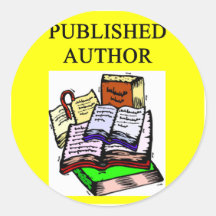AUTHOR and writer Sticker
