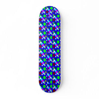 Author Cheyene M. Lopez Circles Of Bubbles Mess Sk Skate Deck by trishabluewater