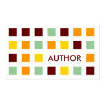 AUTHOR (mod squares) Business Card Templates