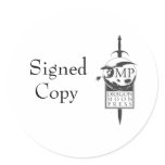 Author "signed copy" stickers