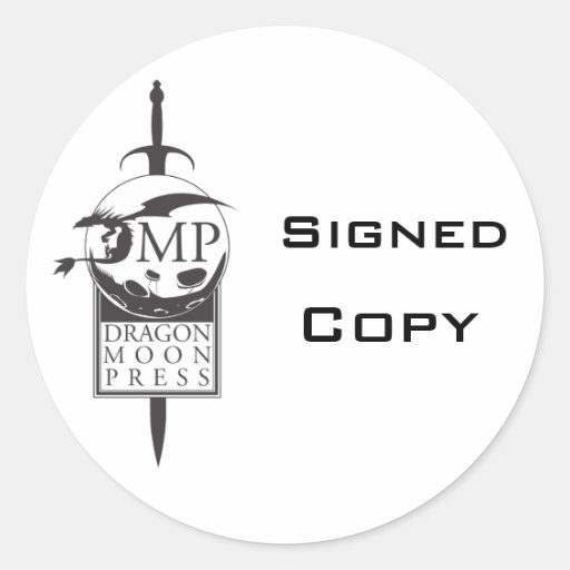 Author "signed copy" stickers Zazzle