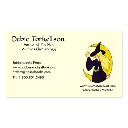 Author's  business card (front side)