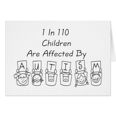 Autism: 1 in 110 card by MishMoshTees