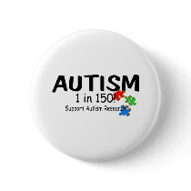 Autism 1 in 150 Support Research (PP) Buttons